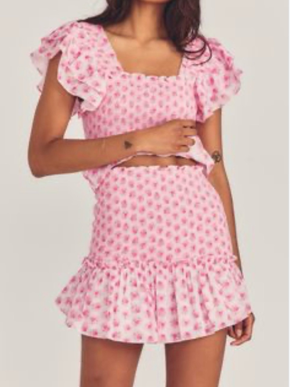 Loveshackfancy Wrennly Top & Skirt